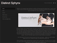Tablet Screenshot of distinctsphynx.com